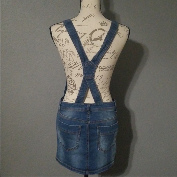 Tinseltown Size Small Denim Overall Skirt - Picture 4 of 11